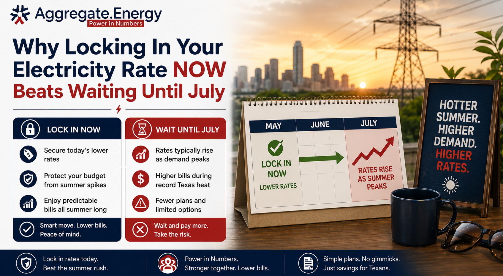 Why Locking In Your Electricity Rate Now Beats Waiting Until July